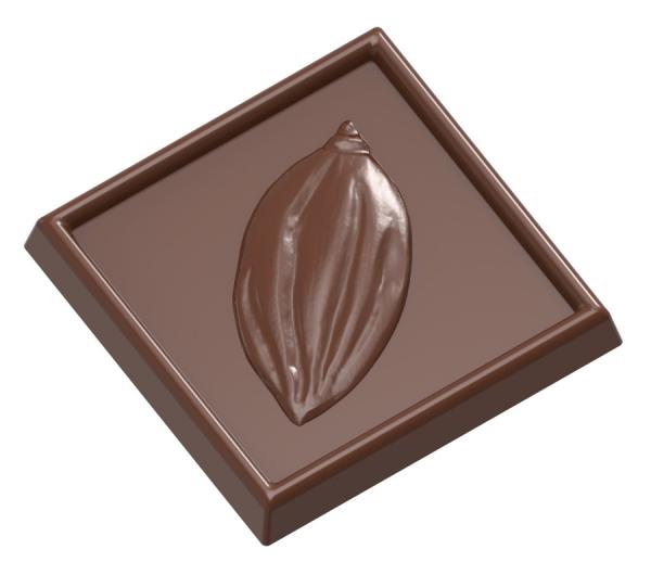 Polykarbonátová forma na čokoládu so vzorom kakaa, 275x135 mm - CHOCOLATE WORLD