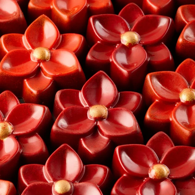 Polykarbonátová forma na pralinky 275x175 mm, Bouquet – PAVONI 2