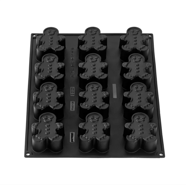 Silikónová forma na monoporcie GINGERMAN, 400x300 mm, línia Pavoflex – PAVONI 1