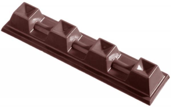 Polykarbonátová forma na čokoládové tyčinky, 275x175 mm – CHOCOLATE WORLD