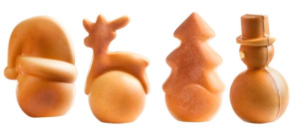 Polykarbonátová forma na vianočné figúrky, línia PopChocolat, 275x175 mm - CHOCOLATE WORLD