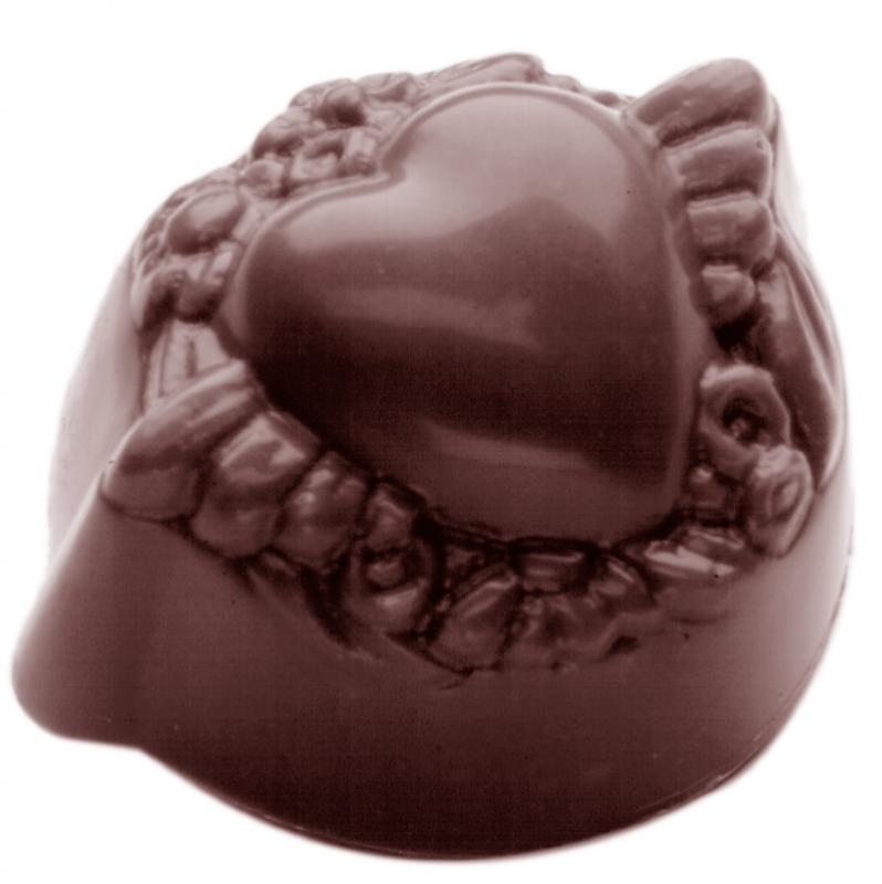 Polykarbonátová forma na pralinky, motív lásky , 275x135 mm - CHOCOLATE WORLD