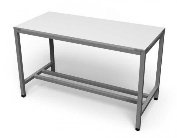 Nerezový rozrábkový pracovný stôl, joklový rám  - ALVEX