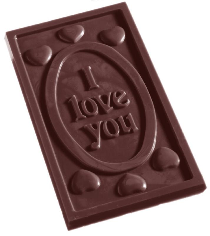 Polykarbonátová forma na čokoládu, obdĺžnik 275x175 mm - CHOCOLATE WORLD