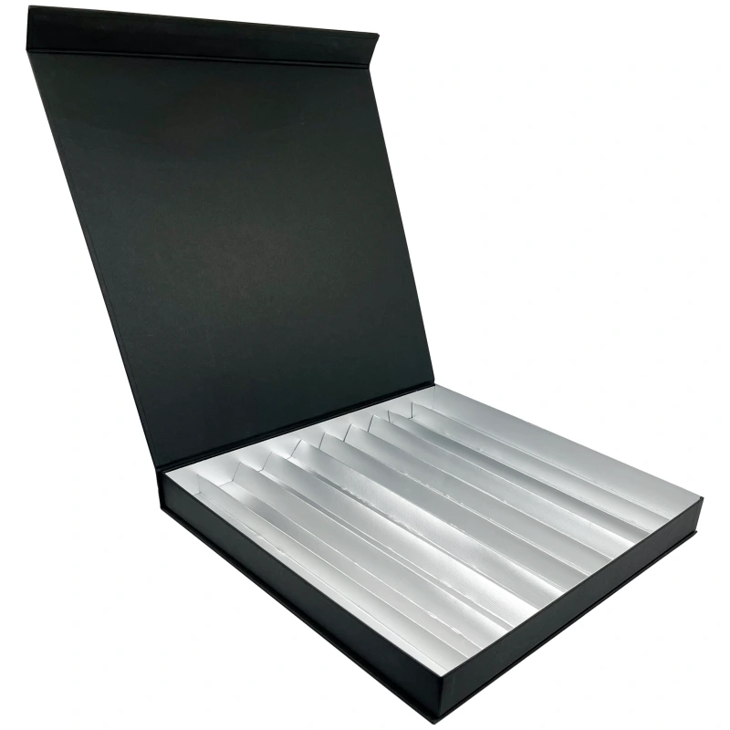 Magnetická krabička na 100 ks praliniek, čierna – PASTRYMARKET