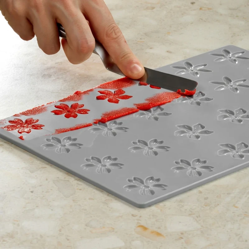 Silikónová forma na dekoráciu Floralia, 300x200 mm – PAVONI 2