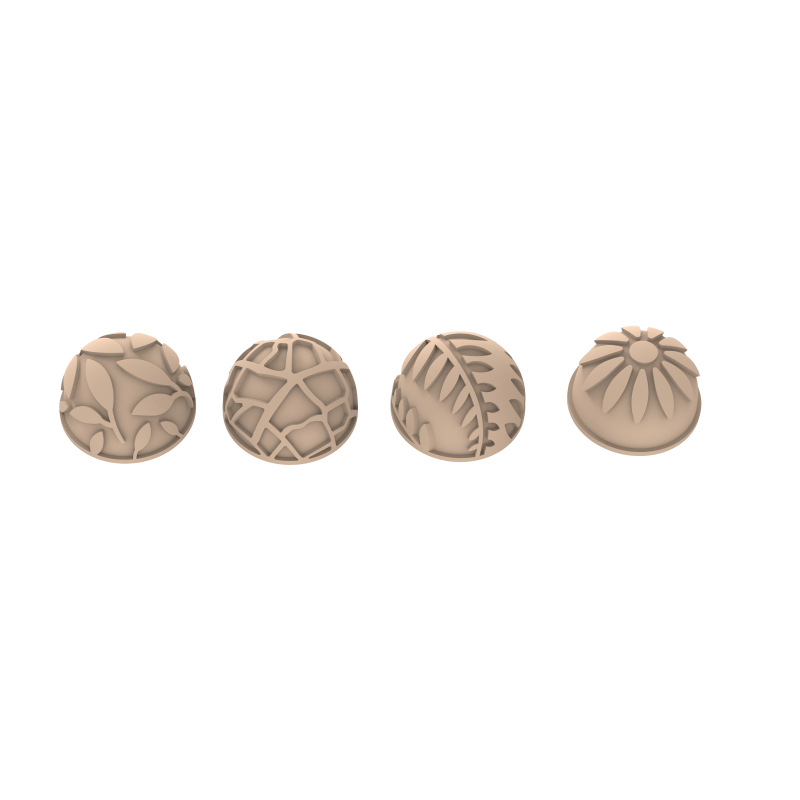 Sada 4 silikónových pečiatok na pralinky CHOCO STAMP D, ø 31 mm – SILIKOMART 3