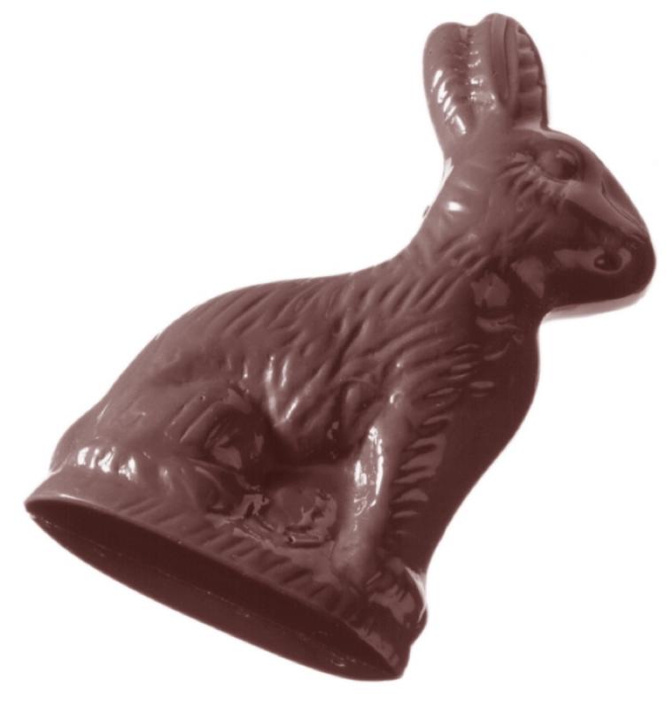 Polykarbonátová forma na figúrky zajaca, 275x175 mm - CHOCOLATE WORLD