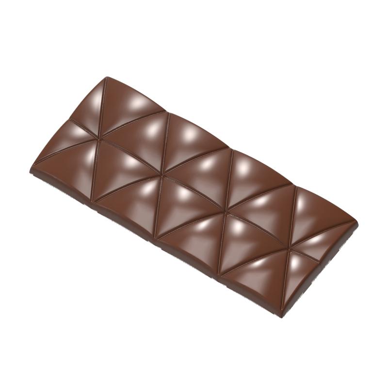 Polykarbonátová forma na tabuľkovú čokoládu BOLLE,  275x135 mm – CHOCOLATE WORLD