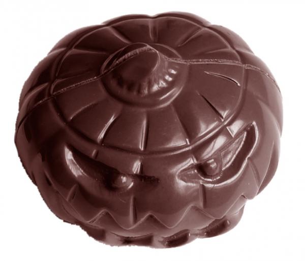 Polykarbonátová forma na pralinky, halloweenska tekvica, 275x135 mm - CHOCOLATE WORLD