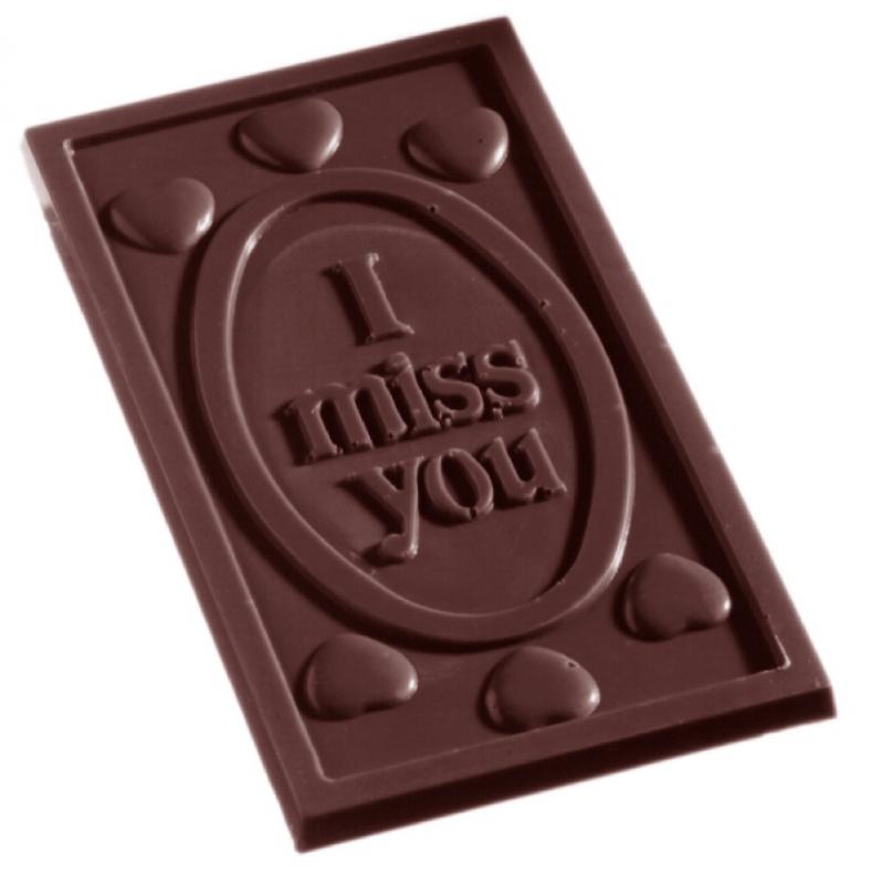 Polykarbonátová forma na čokoládu, obdĺžnik 275x175 mm - CHOCOLATE WORLD