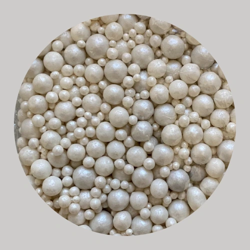 Cukrový posyp Mix biele perly, 50g