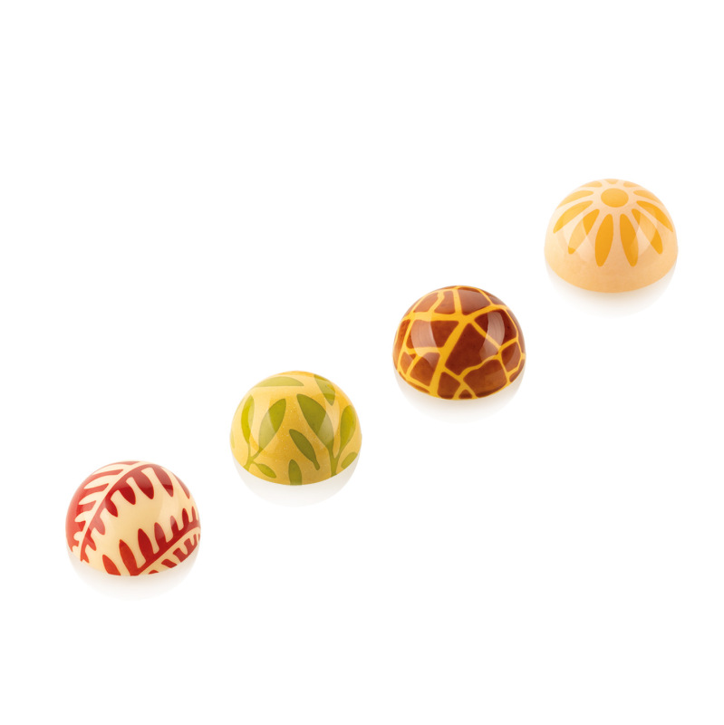 Sada 4 silikónových pečiatok na pralinky CHOCO STAMP D, ø 31 mm – SILIKOMART 2