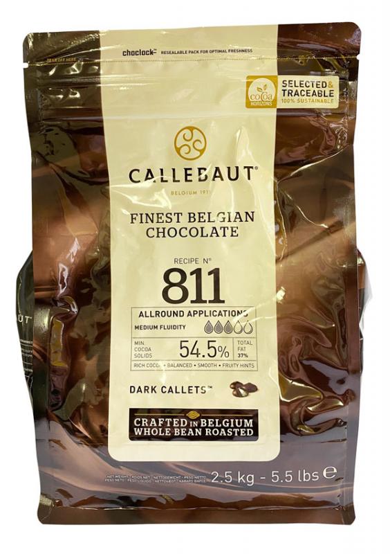 Tmavá čokoláda 54,5%, 2500 g - CALLEBAUT