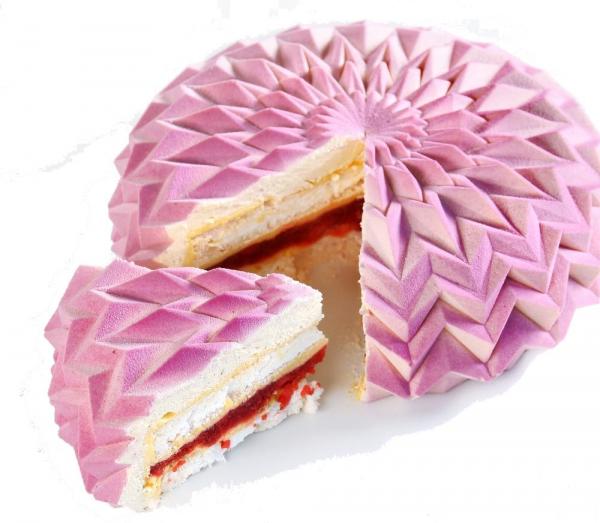 Silikónová forma FOLDING CAKE, ručne vyrábaná forma - DINARA KASKO