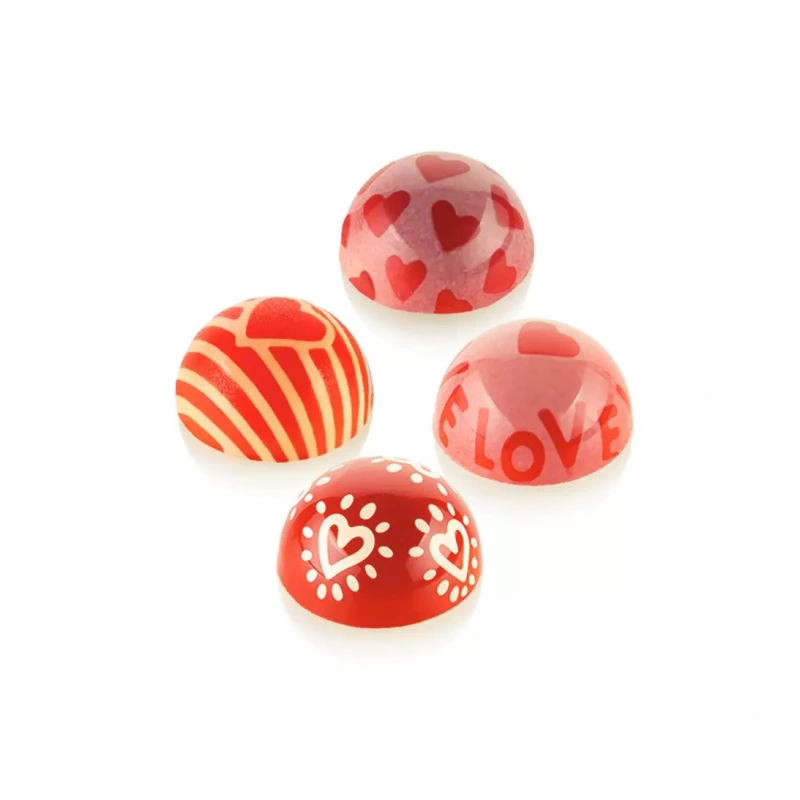 Sada 4 silikónových pečiatok na pralinky, ø 31 mm – SILIKOMART 1