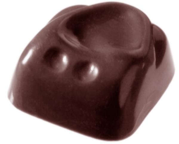 Polykarbonátová forma na štvorcové pralinky, línia FANTASY, 275x175 mm - CHOCOLATE WORLD