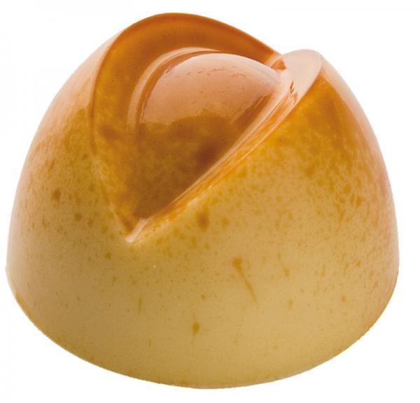 Polykarbonátová forma na pralinky v tvare polgule, 275x135 mm - CHOCOLATE WORLD
