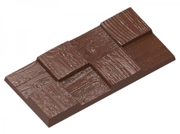Polykarbonátová forma na tab. čokoládu od Alessandro Racca, 275x135 mm - CHOCOLATE WORLD