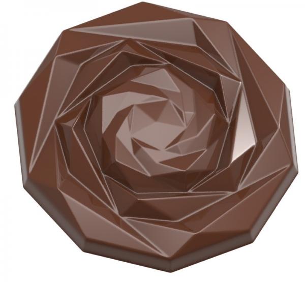 Polykarbonátová forma od Davide Comashi - CARAQUE ROSE, 275x135 mm - CHOCOLATE WORLD