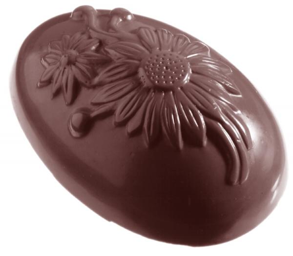 Polykarbonátová forma na čokoládové vajíčko s kvetmi - CHOCOLATE WORLD