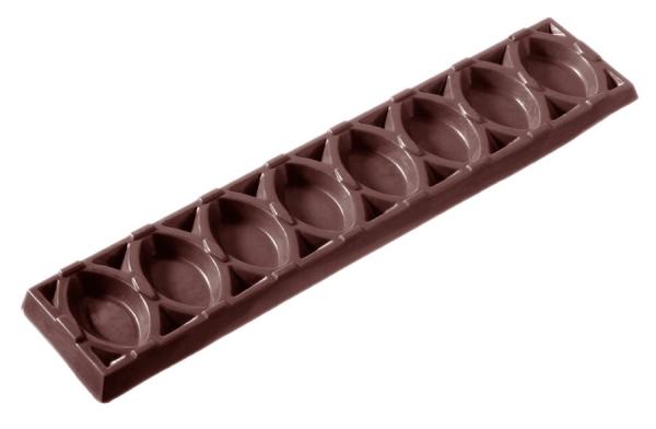 Polykarbonátová forma na čokoládové tyčinky, línia BARS, 275x175 mm - CHOCOLATE WORLD