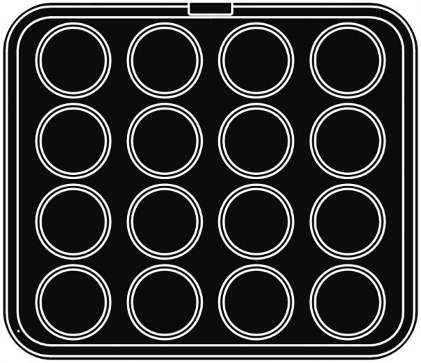 Forma pre stroj CookMatic, veľký kruh, 7 typov - PAVONI