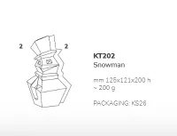 Plastová vianočná forma na figúrku Snowman, sada 2 ks  – PAVONI