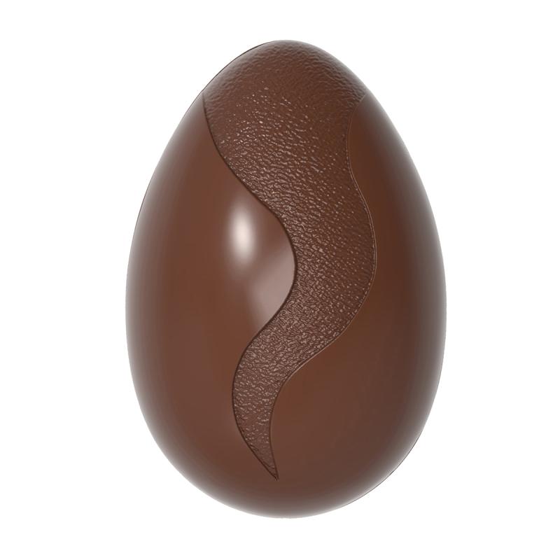 Polykarbonátová forma na čokoládové vajíčko 70 mm, FLAME,  275x135 mm - CHOCOLATE WORLD