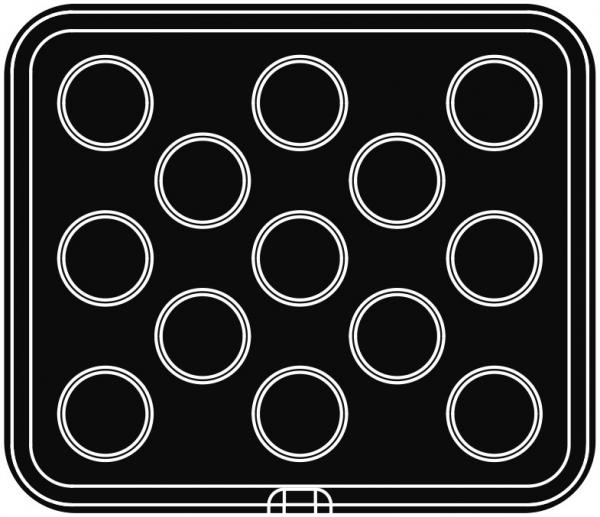 Forma pre stroj CookMatic, veľký kruh, 7 typov - PAVONI