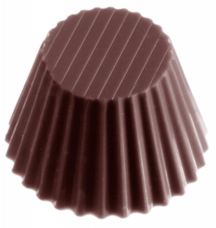 Polykarbonátová forma na okrúhle pralinky, línia CUPS, 275x135 mm - CHOCOLATE WORLD
