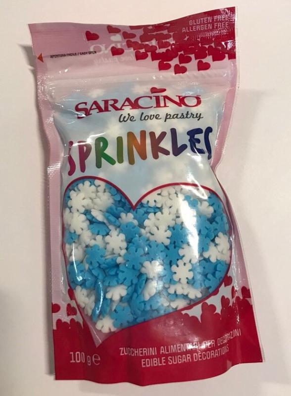 Cukrový posyp Sprinkles, CHRISTMAS ICE 100g – SARACINO