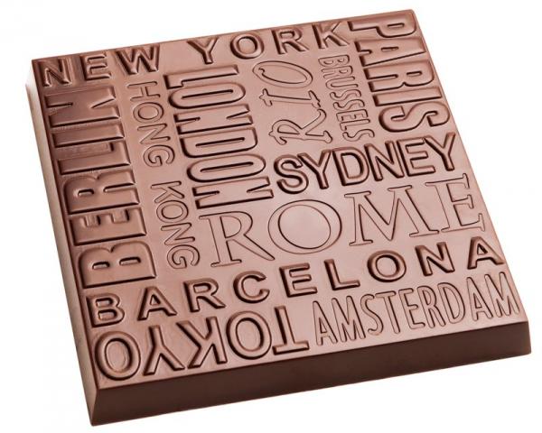 Polykarbonátová forma na čokoládu, línia Around The World, 275x135 mm - CHOCOLATE WORLD