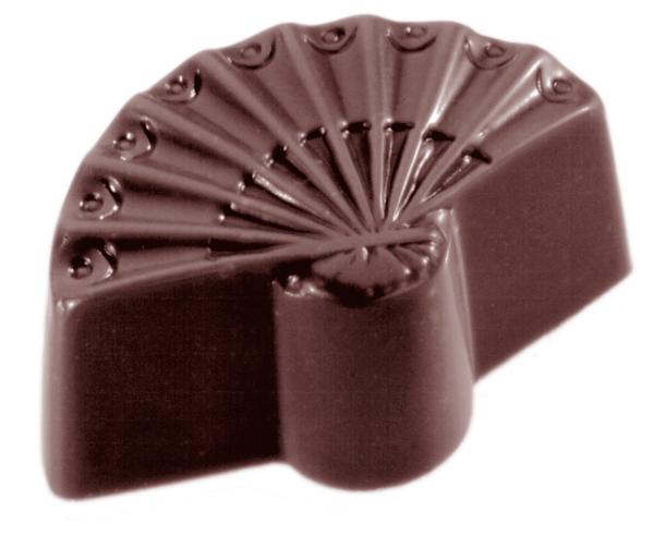 Polykarbonátová forma na pralinky  Vejár, 275x135 mm - CHOCOLATE WORLD