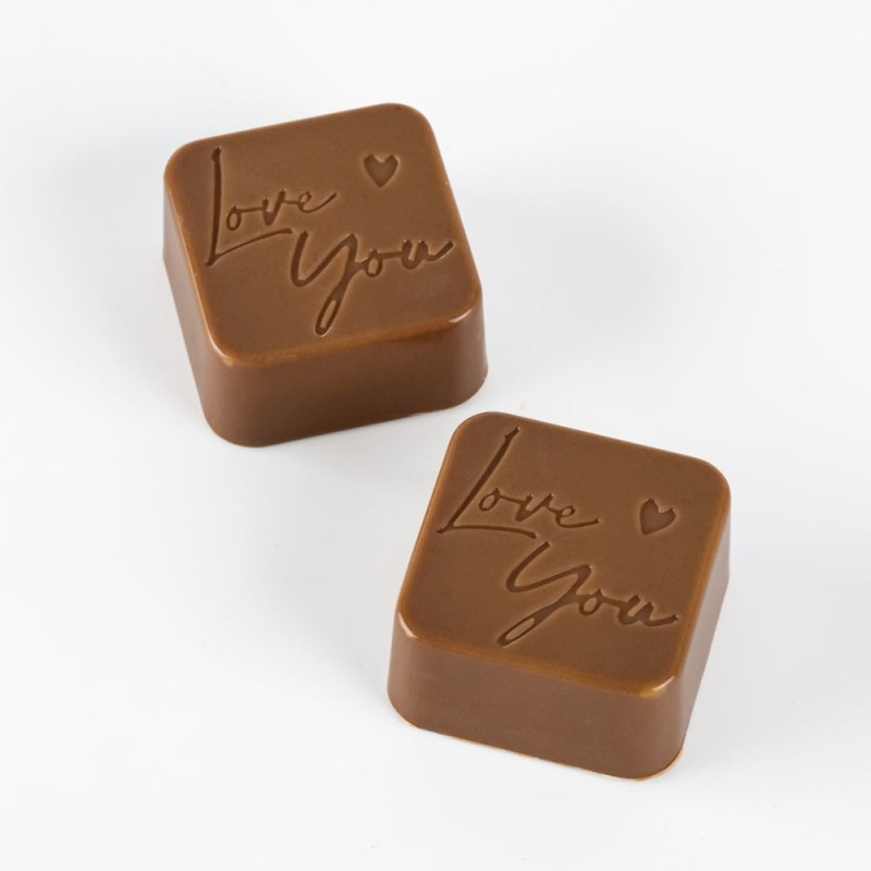 Polykarbonátová forma na pralinky Love you, 275x175 mm – MARTELLATO