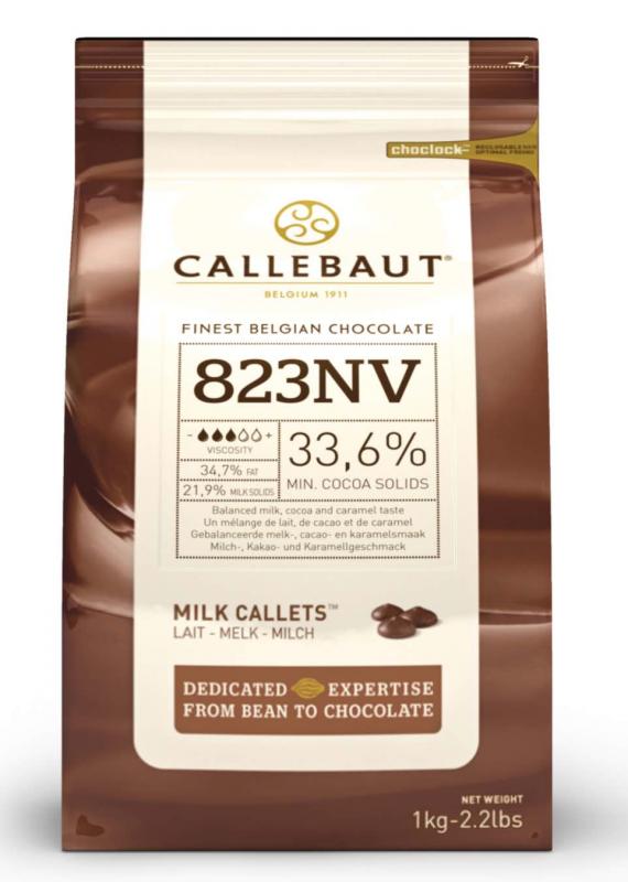Mliečná čokoláda 33.6 %, 1000g - CALLEBAUT