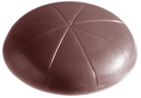 Polykarbonátová forma na okrúhle čokoládky, línia CARAQUES, 275x135 mm – CHOCOLATE WORLD