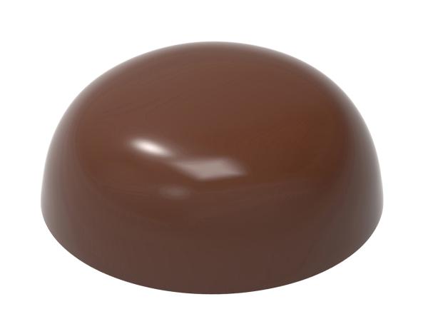 Polykarbonátová forma na polguľu, 275x135 mm – CHOCOLATE WORLD