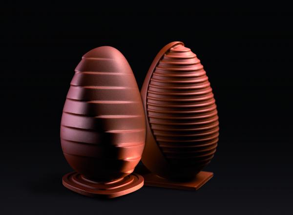 Plastová veľkonočná moderná forma, rôzne 3D veľkonočné vajíčka - PAVONI