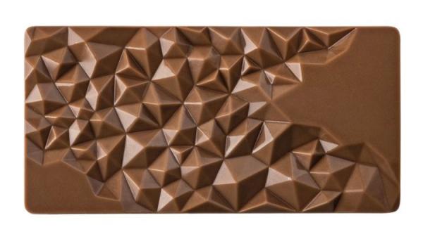 Polykarbonátová forma na tabuľkovú čokoládu 275x175 mm, FRAGMENT - PAVONI