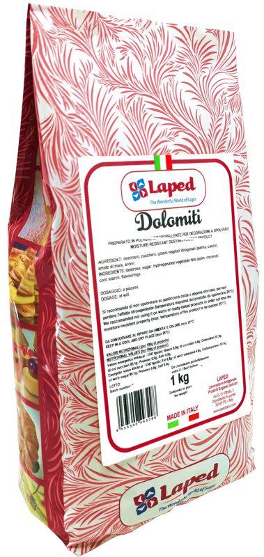 Nevlhnúci práškový cukor Dolomiti, 1 kg – LAPED