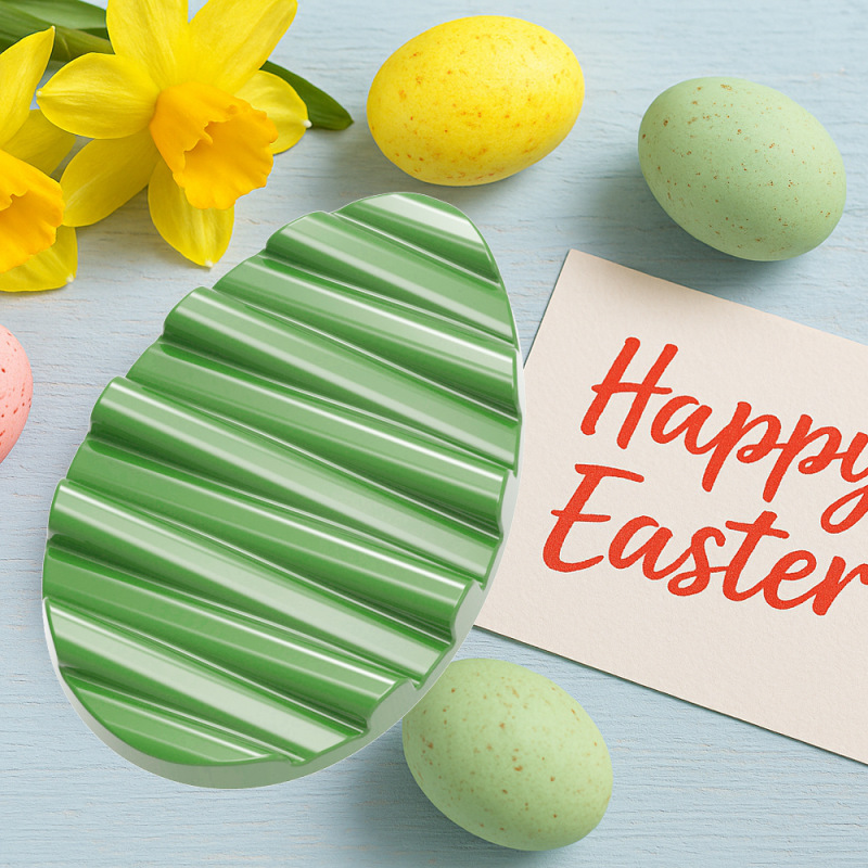 Polykarbonátová forma na tabuľkovú čokoládu EASTER EGG, 275x135 mm – CHOCOLATE WORLD 2