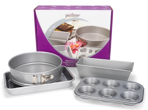 4-dielna sada na pečenie, línia SILVER-TOP - PATISSE