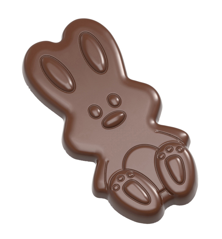 Polykarbonátová forma na tabulkovú čokoládu EASTER BUNNY 275x135 mm – CHOCOLATE WORLD