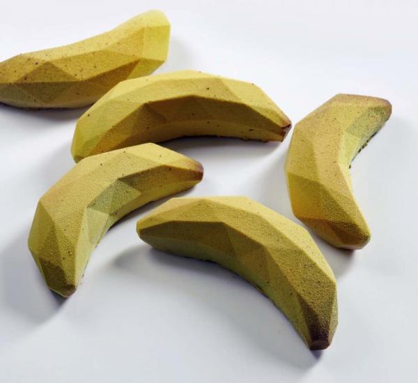 Silikónová forma BANANA CAKE, ručne vyrábaná forma - DINARA KASKO