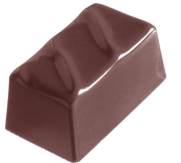 Polykarbonátová forma na obdĺžnikové pralinky, línia FANTASY, 275x135 mm - CHOCOLATE WORLD