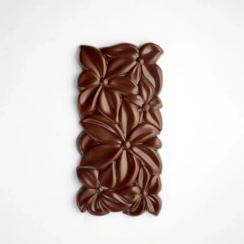 Polykarbonátová forma na tabuľkovú čokoládu 275x175 mm, Flora – PAVONI 2
