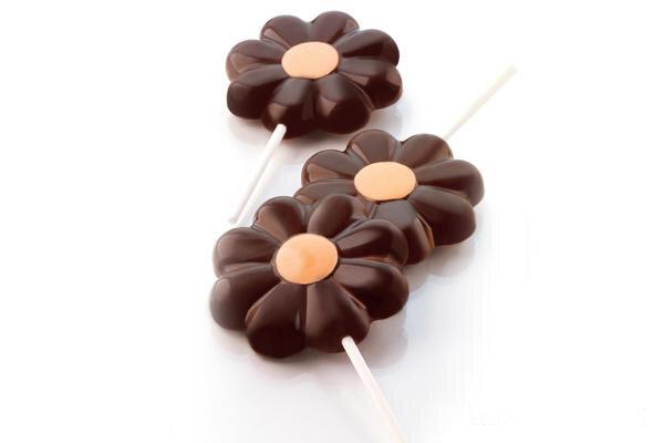 Silikónová forma na lízanky, DAISY POP + 30 ks paličiek – SILIKOMART