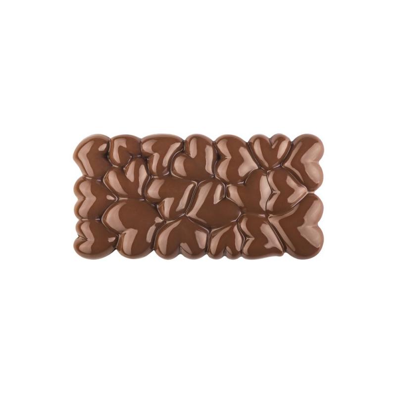 Polykarbonátová forma na tabuľkovú čokoládu 275x175 mm, EROS -  PAVONI
