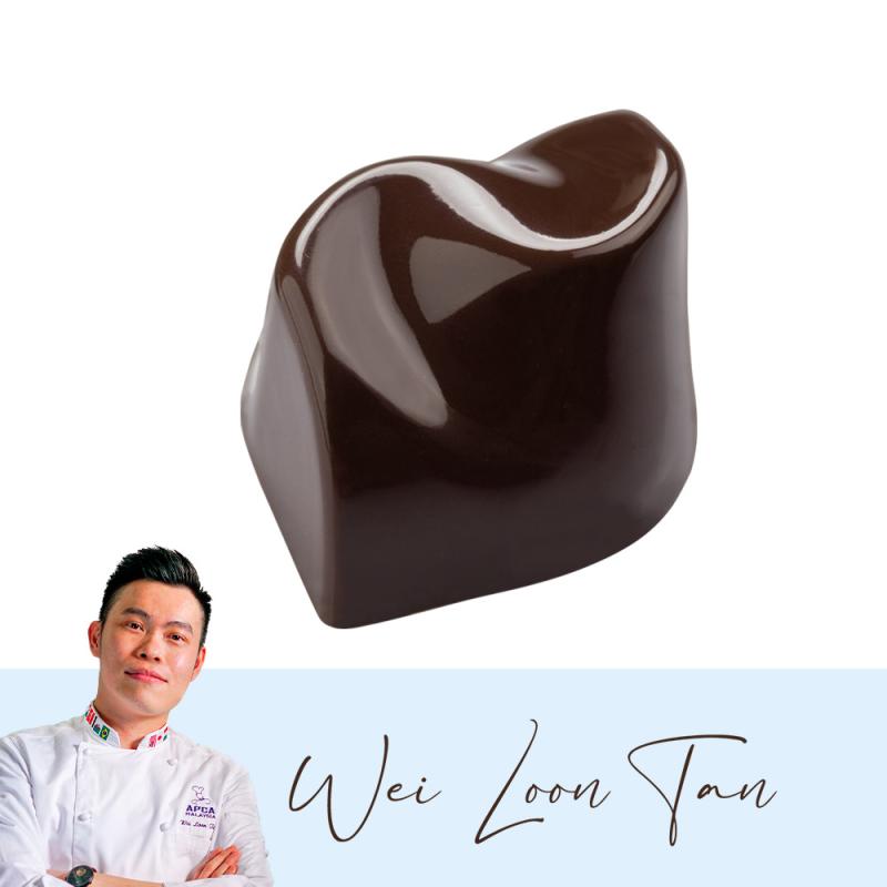 Polykarbonátová forma na pralinky FLOW od Wei Loon Tan, 275x175 mm – MARTELLATO